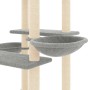 Rascador para gatos con postes de sisal gris claro 133 cm de vidaXL, Mobiliario para gatos - Ref: Foro24-171757, Precio: 56,7...