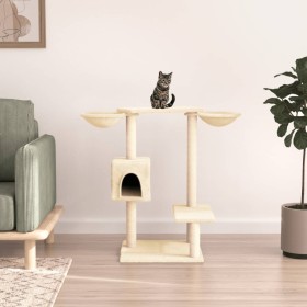 Cat scratching post with scratching posts cream color 82 cm by vidaXL, Cat furniture - Ref: Foro24-171759, Price: 38,03 €, Di...