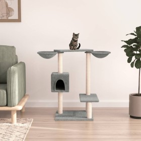 Rascador para gatos con postes gris claro 82 cm de vidaXL, Mobiliario para gatos - Ref: Foro24-171760, Precio: 40,92 €, Descu...