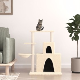 Cat scratching post with cream sisal posts 83 cm by vidaXL, Cat furniture - Ref: Foro24-171765, Price: 40,52 €, Discount: %