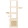 Cat scratching post with cream sisal posts 147 cm by vidaXL, Cat furniture - Ref: Foro24-171780, Price: 62,87 €, Discount: %