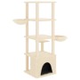 Cat scratching post with cream sisal posts 147 cm by vidaXL, Cat furniture - Ref: Foro24-171780, Price: 62,87 €, Discount: %