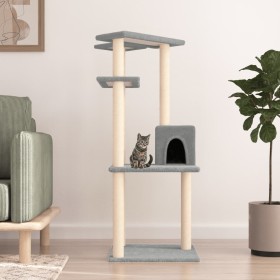 Katzenkratzbaum mit hellgrauen Sisalstämmen 123 cm von vidaXL, Katzenmöbel - Ref: Foro24-171784, Preis: 43,87 €, Rabatt: %