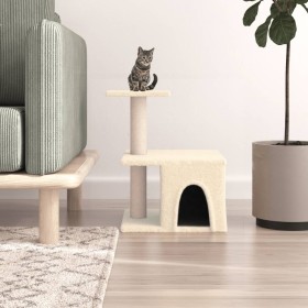 Cat scratching post with cream sisal posts 48 cm by vidaXL, Cat furniture - Ref: Foro24-171786, Price: 30,49 €, Discount: %