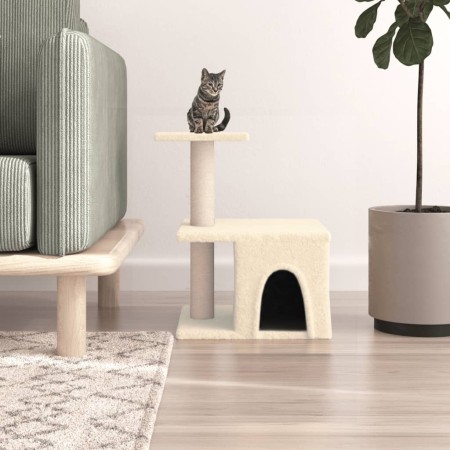 Cat scratching post with cream sisal posts 48 cm by vidaXL, Cat furniture - Ref: Foro24-171786, Price: 29,33 €, Discount: %