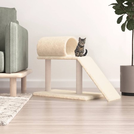 Cat scratching post with tunnel and cream ladder 55.5 cm by vidaXL, Cat furniture - Ref: Foro24-171789, Price: 31,25 €, Disco...