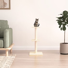 Katzenkratzbaum mit cremefarbenen Sisalstämmen, 73 cm von vidaXL, Katzenmöbel - Ref: Foro24-172034, Preis: 25,76 €, Rabatt: %