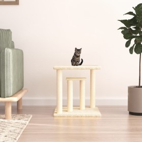 Cat scratching posts with cream platforms 50 cm by vidaXL, Cat furniture - Ref: Foro24-172043, Price: 29,99 €, Discount: %