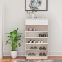 Solid pine wood shoe cabinet 60x34x105 cm by vidaXL, Shoe racks and shoe organizers - Ref: Foro24-813551, Price: 91,99 €, Dis...