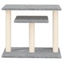 Cat scratching posts with platforms light gray 62.5 cm by vidaXL, Cat furniture - Ref: Foro24-172047, Price: 39,24 €, Discoun...