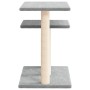 Postes rascadores para gatos con plataformas gris claro 62,5 cm de vidaXL, Mobiliario para gatos - Ref: Foro24-172047, Precio...