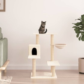 Cat scratching post with cream sisal posts 82.5 cm by vidaXL, Cat furniture - Ref: Foro24-172385, Price: 44,94 €, Discount: %