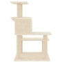 Rascador para gatos con postes de sisal color crema 82,5 cm de vidaXL, Mobiliario para gatos - Ref: Foro24-172385, Precio: 47...