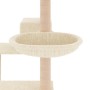 Rascador para gatos con postes de sisal color crema 82,5 cm de vidaXL, Mobiliario para gatos - Ref: Foro24-172385, Precio: 47...