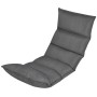 Tumbona de suelo plegable de tela gris de vidaXL, Sillas de suelo - Ref: Foro24-242397, Precio: 83,59 €, Descuento: %