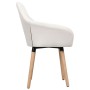 Dining chairs 2 units cream fabric by vidaXL, dining chairs - Ref: Foro24-283461, Price: 207,29 €, Discount: %