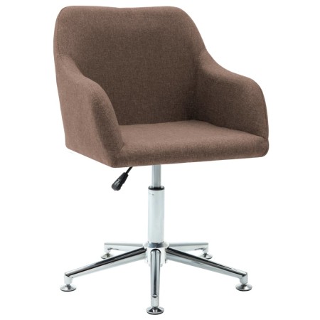 Swivel dining chair, brown fabric by vidaXL, dining chairs - Ref: Foro24-283472, Price: 83,66 €, Discount: %