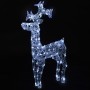 Reno de Navidad 90 LED acrílico 60x16x100 cm de vidaXL, Luces de Navidad - Ref: Foro24-289961, Precio: 61,84 €, Descuento: %