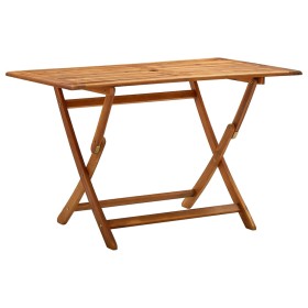 Folding garden table solid acacia wood 120x70x75 cm by vidaXL, Garden tables - Ref: Foro24-313323, Price: 104,29 €, Discount: %