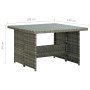 Set de muebles de jardín 6 pzas y cojines ratán sintético gris de vidaXL, Conjuntos de jardín - Ref: Foro24-315231, Precio: 7...