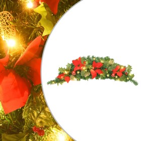 Arco de Navidad con luces LED verde 90 cm PVC de vidaXL, Luces de Navidad - Ref: Foro24-320980, Precio: 26,62 €, Descuento: %