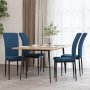 Sillas de comedor 4 unidades terciopelo azul de vidaXL, Sillas de comedor - Ref: Foro24-326103, Precio: 144,11 €, Descuento: %