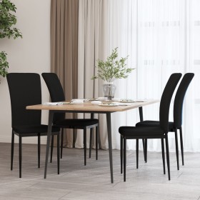 Dining chairs 4 units black velvet by vidaXL, dining chairs - Ref: Foro24-326110, Price: 157,99 €, Discount: %