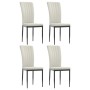 Sillas de comedor 4 unidades terciopelo crema de vidaXL, Sillas de comedor - Ref: Foro24-326113, Precio: 157,99 €, Descuento: %