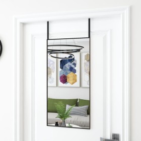 Türspiegel aus schwarzem Glas und Aluminium, 40 x 80 cm von vidaXL, Spiegel - Ref: Foro24-327407, Preis: 33,42 €, Rabatt: %