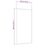 Espejo de puerta cristal y aluminio negro 40x80 cm de vidaXL, Espejos - Ref: Foro24-327407, Precio: 33,36 €, Descuento: %