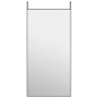 Black glass and aluminum door mirror 50x100 cm by vidaXL, Mirrors - Ref: Foro24-327411, Price: 70,70 €, Discount: %