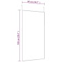 Black glass and aluminum door mirror 50x100 cm by vidaXL, Mirrors - Ref: Foro24-327411, Price: 70,70 €, Discount: %