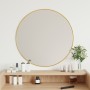 Golden round wall mirror Ø 60 cm by vidaXL, Mirrors - Ref: Foro24-348182, Price: 47,55 €, Discount: %