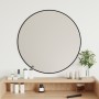 Black round wall mirror Ø 60 cm by vidaXL, Mirrors - Ref: Foro24-348187, Price: 39,48 €, Discount: %