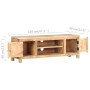 Massiver TV-Schrank aus rauem Mangoholz, 120 x 30 x 40 cm von vidaXL, TV-Möbel - Ref: Foro24-320238, Preis: 261,65 €, Rabatt: %