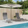 Folding sun loungers 2 pcs textilene steel with gray coating by vidaXL, Loungers - Ref: Foro24-360171, Price: 169,29 €, Disco...