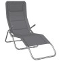 Folding sun loungers 2 pcs textilene steel with gray coating by vidaXL, Loungers - Ref: Foro24-360171, Price: 169,29 €, Disco...