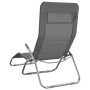 Folding sun loungers 2 pcs textilene steel with gray coating by vidaXL, Loungers - Ref: Foro24-360171, Price: 169,29 €, Disco...