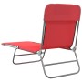 Folding sun loungers 2 pcs steel and red textilene by vidaXL, Loungers - Ref: Foro24-360182, Price: 63,69 €, Discount: %