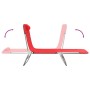 Folding sun loungers 2 pcs steel and red textilene by vidaXL, Loungers - Ref: Foro24-360182, Price: 63,69 €, Discount: %