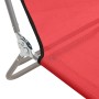 Folding sun loungers 2 pcs steel and red textilene by vidaXL, Loungers - Ref: Foro24-360182, Price: 63,69 €, Discount: %