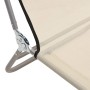 Folding sun loungers 2 units steel and cream textilene by vidaXL, Loungers - Ref: Foro24-360185, Price: 83,15 €, Discount: %