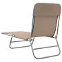 Folding sun loungers 2 units steel and taupe gray textilene by vidaXL, Loungers - Ref: Foro24-360186, Price: 71,28 €, Discoun...