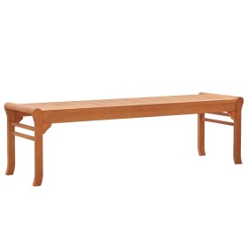 Solid eucalyptus wood 3-seater garden bench, 150 cm by vidaXL, garden benches - Ref: Foro24-47291, Price: 124,39 €, Discount: %