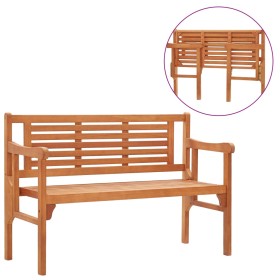 Folding solid eucalyptus wood garden bench 120 cm by vidaXL, garden benches - Ref: Foro24-47293, Price: 147,99 €, Discount: %