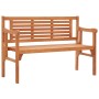 Banco de jardín plegable de madera maciza de eucalipto 120 cm de vidaXL, Bancos de jardín - Ref: Foro24-47293, Precio: 153,63...