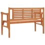 Banco de jardín plegable de madera maciza de eucalipto 120 cm de vidaXL, Bancos de jardín - Ref: Foro24-47293, Precio: 153,63...