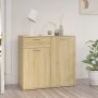 Plywood sideboard in Sonoma oak color 80x36x75 cm by vidaXL, Sideboards - Ref: Foro24-805773, Price: 84,58 €, Discount: %