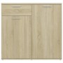 Plywood sideboard in Sonoma oak color 80x36x75 cm by vidaXL, Sideboards - Ref: Foro24-805773, Price: 84,58 €, Discount: %