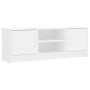 White engineered wood TV cabinet 102x30x37.5 cm by vidaXL, TV Furniture - Ref: Foro24-823253, Price: 54,45 €, Discount: %